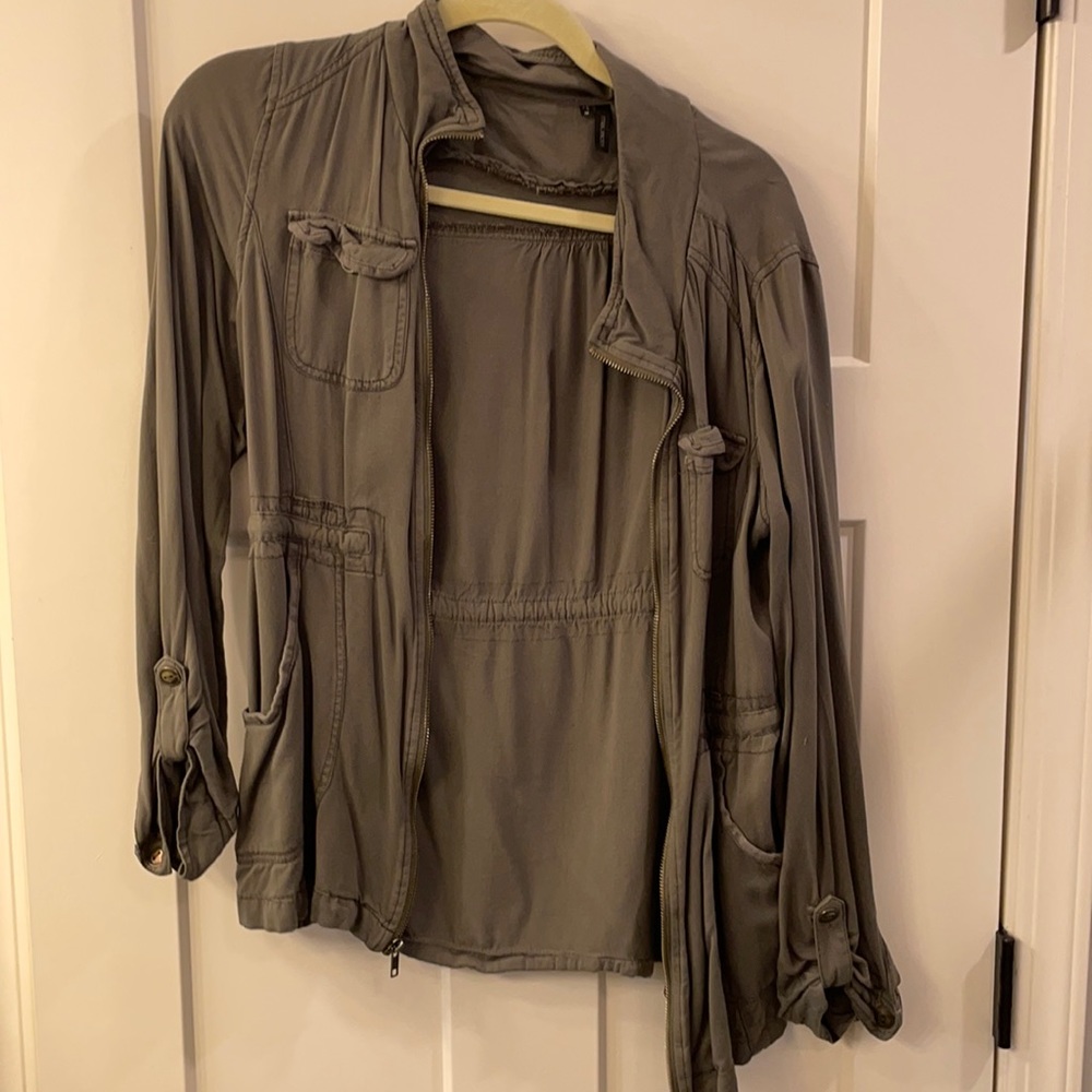 Green utility jacket medium